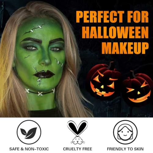 Halloween Witch Makeup Kit - SFX Character Set with Face Paint & Prosthetics - Variation of Witch Makeup Kit