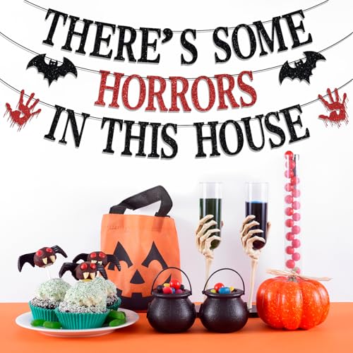 Horror Movie Party Banner - Haunted House Halloween Decorations