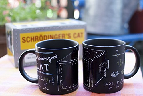 Heat Changing Mug Set - Schrödinger's Cat Thought Experiment Coffee Tea Cups
