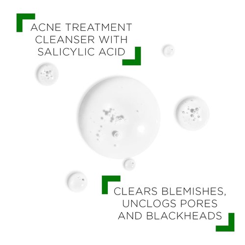 VICHY Normaderm Daily Acne Face Wash - Salicylic Acid Cleanser for Oily Skin | Clears Clogged Pores