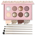 UCANBE Baked Eyeshadow Palette Set - Matte & Shimmer Neutral Tones, Long-Lasting (02 Matte & Shimmer)