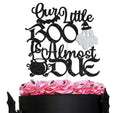 Halloween Baby Shower Cake Topper Ghost Bat Spider Glitter Decoration