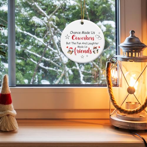 Chance Made Us Coworkers Christmas Ornament - Inspirational Holiday Keepsake