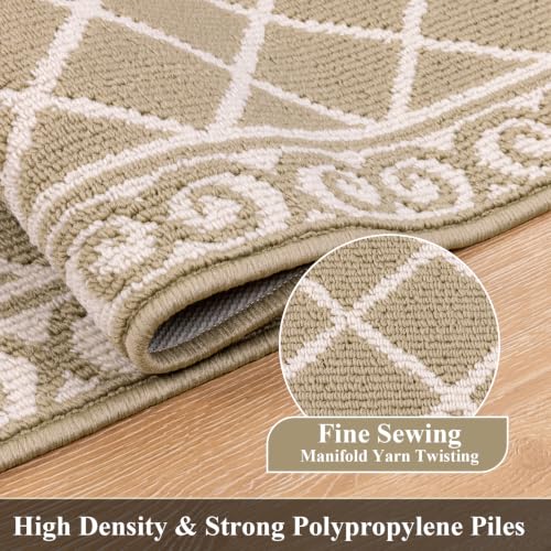 Kitchen Rugs Set of 2 Non-Slip Washable Floor Mats - Waterproof & Durable