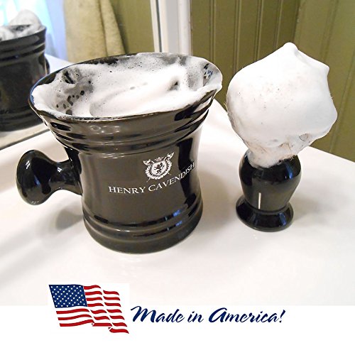 Henry Cavendish Himalaya Shaving Soap - All-Natural Shea Butter & Coconut Oil | Long-Lasting 4 oz Puck