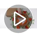 22 Inch Autumn Harvest Wreath for Front Door Farmhouse Decor with Pumpkins & Eucalyptus - Variation of THIS listing
