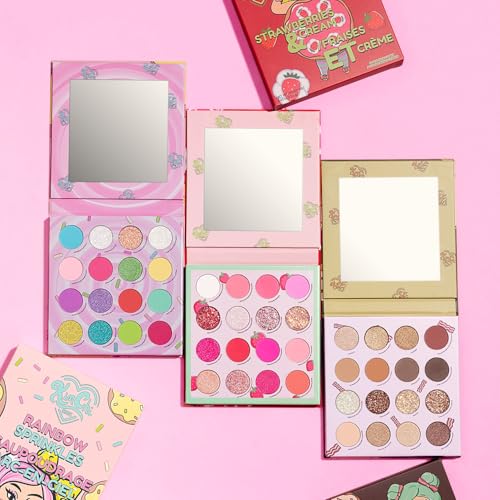 Donut Collection Eyeshadow Palette - Strawberries & Cream - 16 Colors