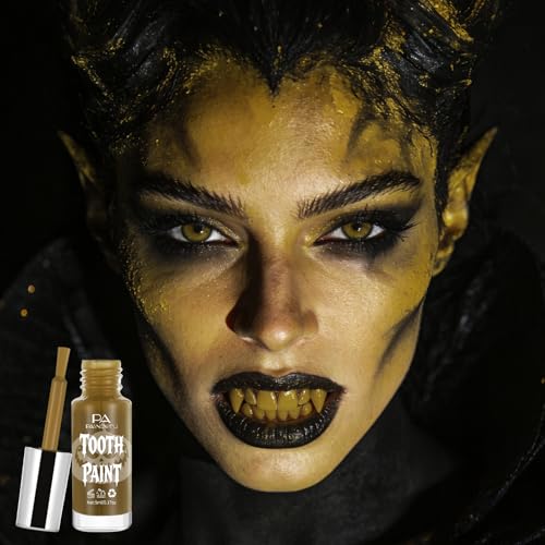 Nicotine Tooth Paint - Aged & Stained Teeth Effect Makeup, Halloween SFX, Adult Costume