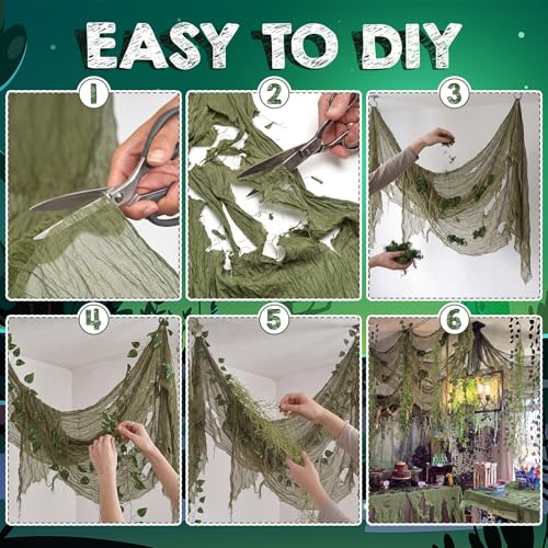 Green Monster Party Decorations Swamp Theme Halloween Decor Set