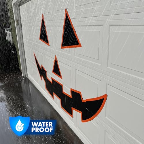 Large Halloween Jack-O-Lantern Garage Door Magnet Set Waterproof Outdoor Decor