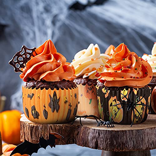 Patelai Halloween Cupcake Liners Set - 600 Count, 6 Styles, Attractive Design