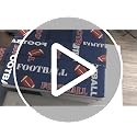 King Size Football Comforter Set - Sports Rugby & American Football Print Bedding for Kids & Teens - Multi 05