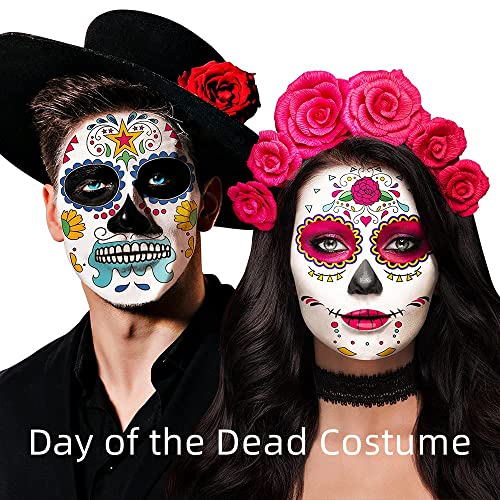Water-Activated Body Paint for Skeleton Clown Day of the Dead Halloween - White, 20g