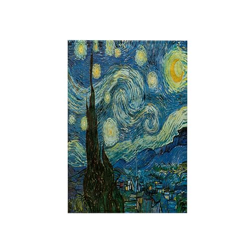 3D Rose 15 x 22 Inch Microfiber Cotton Towel - Starry Night Van Gogh Design - Hand & Sports Use