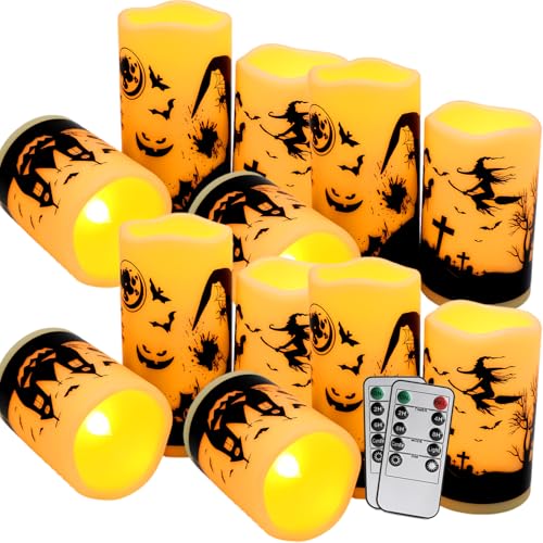 12-Pack Waterproof Flameless LED Candles with Remote & Timer - Ivory 2