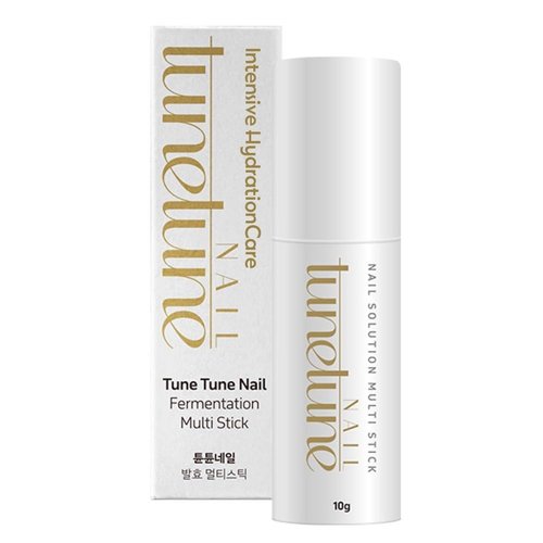 TuneTune Nail Fermentation Multi Stick | Herbal Fermented Nail Balm | Deep Nourishment & Hydration | Vegan Certified Natural Nail Care | For Dry or Rough Nails | Compact & Travel-Friendly | 10g