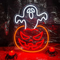 Ghost Pumpkin Neon Sign Decor Indoor Halloween Light - Ghost Pumpkin Variation