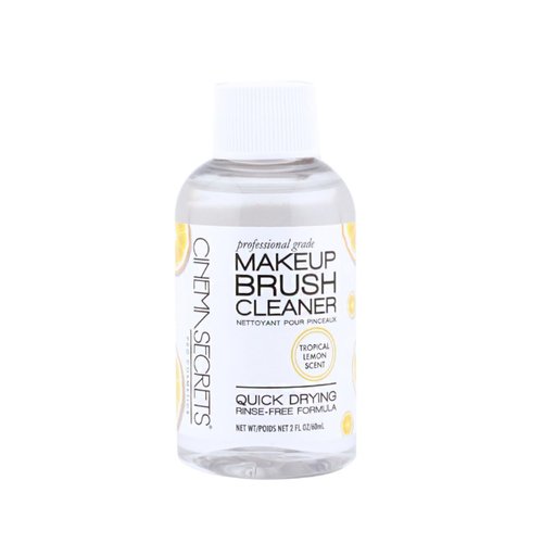 Cinema Secrets Makeup Brush Cleaner - Professional Quick-Drying Solution for Waterproof Makeup - Lemon Scent