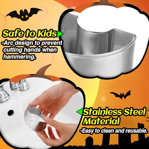 Halloween Pumpkin Carving Kit with Stencils Lights and Tools for Kids & Adults