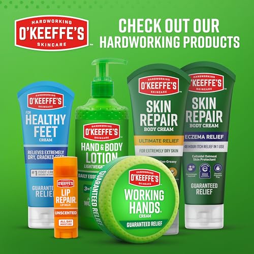 O'Keeffe's Working Hands Intense Renewal Hand Cream with Urea, 3 oz Tube (Pack of 1) – Softens & Smooths Extremely Dry, Callused Hands