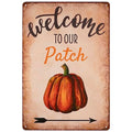 Welcome to Our Pumpkin Patch Metal Sign Farm Decor Fall Sign 12x8 Variation of Welcome to Our Patch