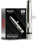 Royal Premium Manual Nose Hair Trimmer for Men - Battery-Free Stainless Steel Rotary Blade, Waterproof & Safe ET-3