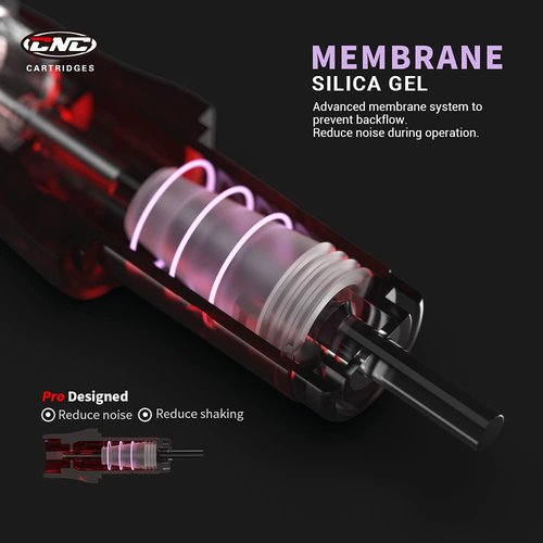 CNC 3RLT Tattoo Cartridges Needles #10 Bugpin 3 Round Liner Super Tight X-Taper Needle 20Pcs Disposable Cartridge with Membrane EN04R-20-1003RLT