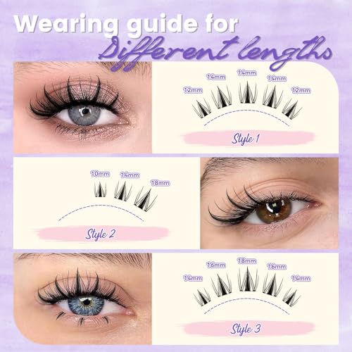 DIY Manga Lash Clusters 10-18mm Fairy Eyelash Extensions - DEM01