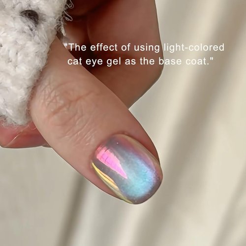 BEAUTNICE Chrome Nail Powder | Glazed Donut Mirror Effect Holographic Pigment | Professional-Grade Nail Art & Resin Craft Powder light-changing