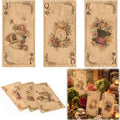 Retro Poker Sign Decorations Set for Halloween Wonderland Tea Parties - 3 Pieces