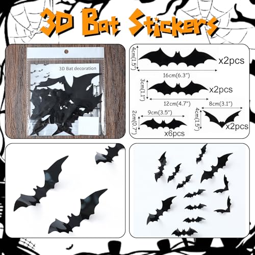 Halloween Balloon Arch Kit with Bloody Handprints & Bats - Red, Black, White, 159 Pcs