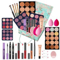 Multicolor All-in-One Makeup Kit for Teens & Girls - 18 Pieces, Travel Case