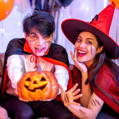 Waterproof Halloween Fake Wound Stickers - 10 Sheets Horror Cosplay Tattoos