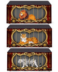 Circus Themed Party Table Skirt Set - 3 Pack, 6ft Carnival Decorations, Halloween