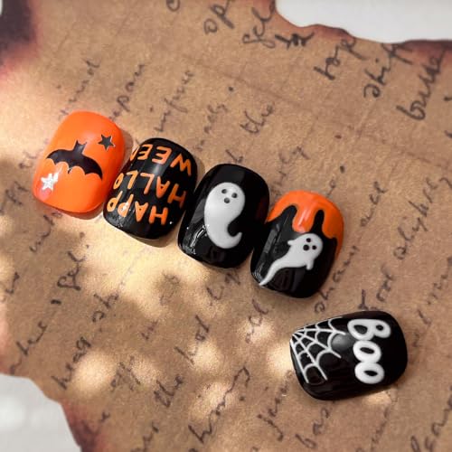 Halloween Ghost Nail Stickers Set - Diamonds Stars Ghost Variation