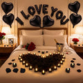 Black I Love You Balloons Set for Romantic Decor - Variation of THIS listing