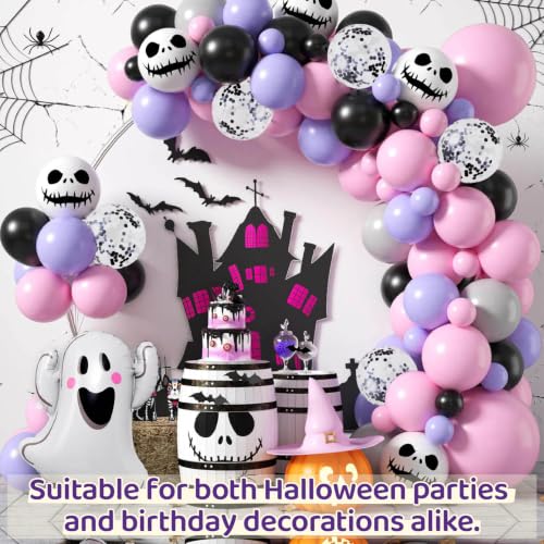 Halloween Balloon Garland Arch Kit - 98 Pcs Spooky Party Decorations
