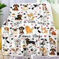 Dog Throw Blanket for Dog Lovers Women Adults 80x60 Big Plush Puppy Gifts