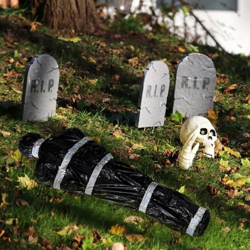Halloween Hanging Dead Body Prop - 60 Inch Inflatable Corpse for Haunted House & Outdoor Decor