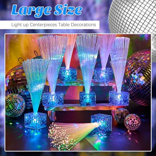 Mini Fiber Optic Lamp Set - 16 Pieces, 10 Inch Glow in Dark Party Favors