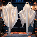 Light Up Hanging Ghost Halloween Decorations - Outdoor Indoor Spooky Ghosts Set