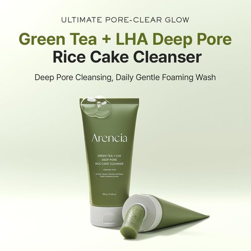 ARENCIA Salicylic Acid Cleanser - Deep Pore Cleansing Face Wash with Green Tea & LHA, 5.07 fl oz