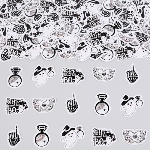 Halloween She Found Her Boo Confetti - 200 Pieces Bridal Shower Party Decorations
