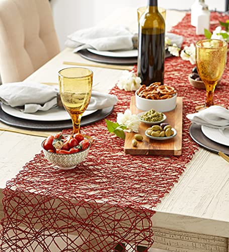 14x72 Inch Woven Paper Table Runner - Spice Holiday & Event Decor