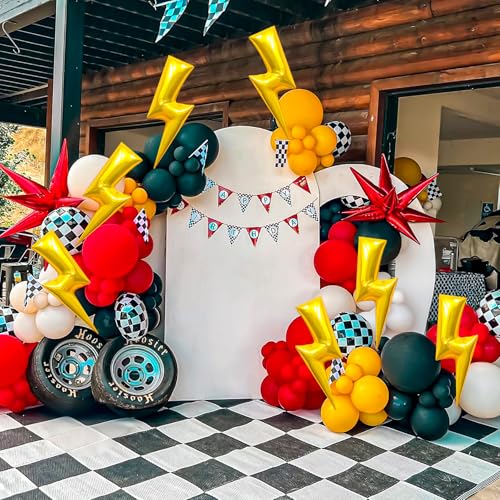 Giant Lightning Bolt Balloons 6-Pack - 45 Inch Superhero Party Decor