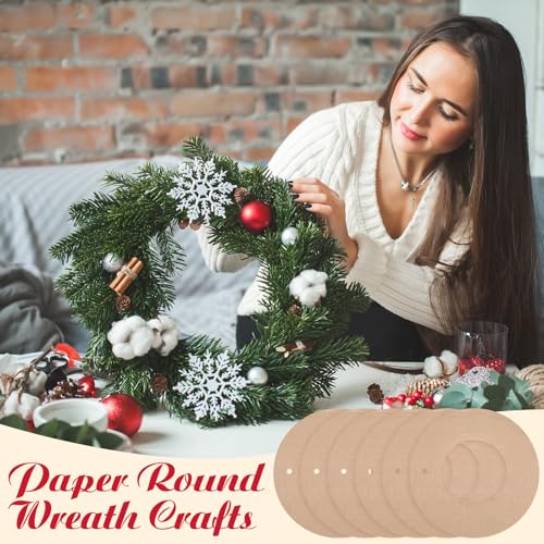 DIY Wreath Rings 80 Pcs - 12 Inch Cardboard Wreath Forms Bulk Set