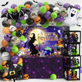 Halloween Baby Shower Decorations Set - Gender Reveal Party Supplies with Balloons & Wall Stickers