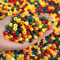 Multicolor Fall Pony Beads Set 1000 Pcs for Jewelry & Craft Gifts