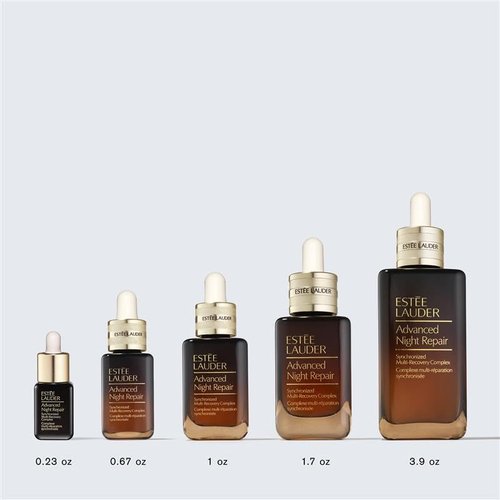 Estée Lauder Advanced Night Repair Face Serum Synchronized Multi-Recovery Complex with Hyaluronic Acid & Peptides | Anti Aging & Hydrating, Travel Size, 0.23 Fl Oz