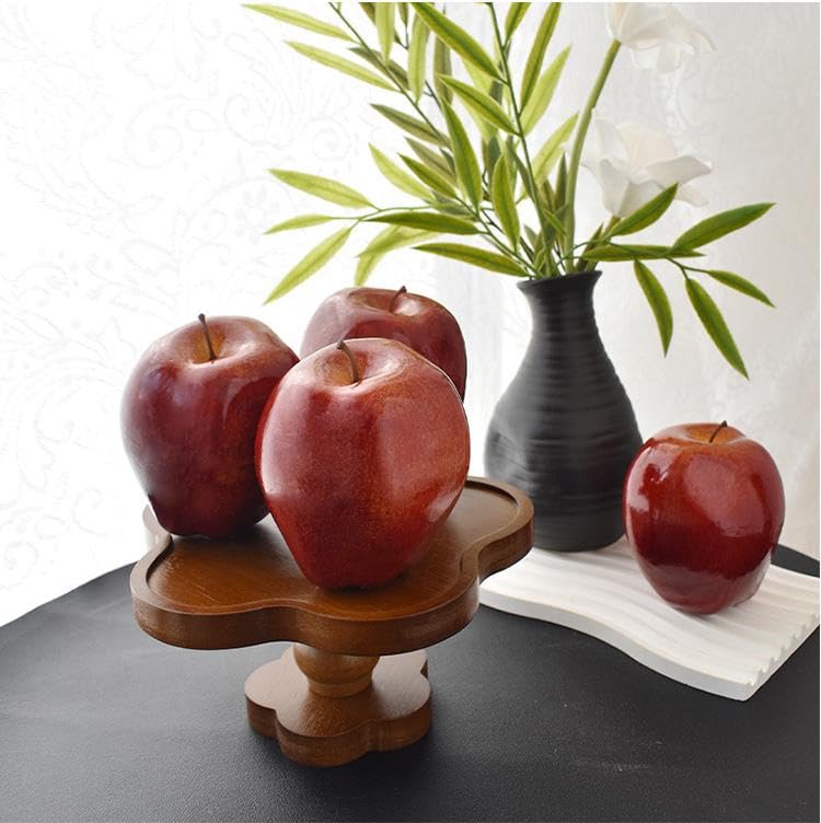 Artificial Red Apples Fake Fruit for Decoration, 3.3 x 2.9 Inches, Pack of 6 - Realistic Faux Kitchen & Party Decor Variation of THIS listing